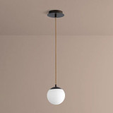 Oxygen 3-670-22 Luna Contemporary Oiled Bronze LED 6" Mini Ceiling Pendant Light