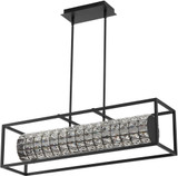 Oxygen 3-676-15 Élan Contemporary Black LED Kitchen Island Light