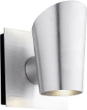 Oxygen 3-732-16 Pilot Contemporary Brushed Aluminum LED Outdoor Lamp Sconce