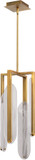Oxygen 3-8145-56 Avian Modern Brushed Brass LED Mini Drop Ceiling Light Fixture