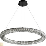 Oxygen 3-875-40 Elan Modern Aged Brass LED 32" Drop Ceiling Lighting