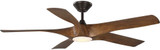 Progress P250059-179-30 Vernal Contemporary Koa Woodgrain with Bronze Accents LED 60" Ceiling Fan