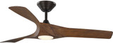 Progress P250060-179-30 Ryne Contemporary Koa Woodgrain with Bronze Accents LED 52" Home Ceiling Fan