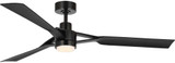 Progress Lighting P250117-31M-30 Belen Modern Matte Black LED Home Ceiling Fan