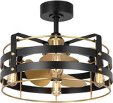 Progress P250120-31M-WB Sewell Contemporary Matte Black Home Ceiling Fan