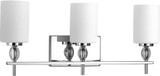 Progress P2776-15 Status Contemporary Polished Chrome 3-Light Bath Lighting Sconce