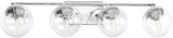 Progress P2857-15 Mod Modern Polished Chrome 4-Light Bathroom Vanity Lighting