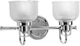 Progress P2991-15 Archie Modern Polished Chrome 2-Light Bathroom Light