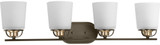 Progress Lighting P300007-020 West Village Antique Bronze 4-Light Bathroom Sconce Lighting