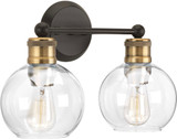 Progress P300050-020 Hansford Modern Antique Bronze 2-Light Bath Light Fixture
