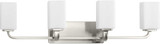 Progress P300371-009 Cowan Contemporary Brushed Nickel 4-Light Bathroom Lighting