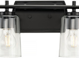 Progress P300372-031 Adley Contemporary Black 6-Light Bath Light Fixture