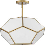 Progress Lighting P350261-078 Latham Contemporary Vintage Gold Flush Lighting