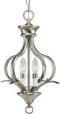 Progress Lighting P3806-09 Trinity Brushed Nickel Ceiling Pendant Light