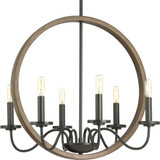 Progress P400081-020 Fontayne Modern Antique Bronze Chandelier Lighting
