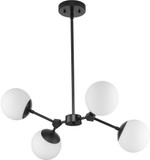 Progress P400307-31M Haas Modern Matte Black Mini Chandelier Light