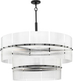 Progress P400390-31M Seville Contemporary Matte Black Drum Drop Lighting Fixture