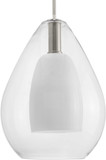 Progress Lighting P500439-009 Carillon Modern Brushed Nickel Pendant Lamp