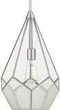 Progress Lighting P5319-09 Cinq Modern Brushed Nickel 12" Pendant Lamp