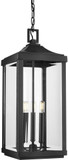 Progress Lighting P550004-031 Gibbes Street Modern Black Outdoor Hanging Light Fixture