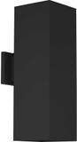 Progress P5644-31-30K LED Squares Contemporary Black LED Outdoor Lamp Sconce
