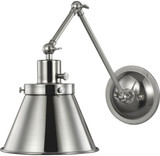 Progress Lighting P710095-009 Hinton Brushed Nickel Swing Arm Wall Lamp