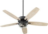 Quorum 170525-69 Breeze Patio Textured Black Noir LED Exterior 52" Ceiling Fan