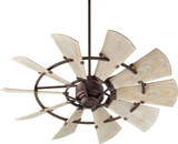 Quorum 195210-86 Windmill Contemporary Oiled Bronze Exterior 52" Home Ceiling Fan
