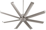 Quorum 196728-65 Proxima Patio Modern Satin Nickel w/ Satin Nickel Blades Exterior 72" Ceiling Fan