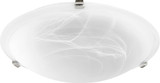 Quorum 3000-16-62 Polished Nickel 16" Ceiling Light Fixture