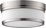 Quorum 3509-12-65 Celeste Contemporary Satin Nickel 12" Ceiling Light Fixture