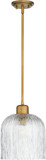 Quorum 393-47 Meriam Brushed Brass Mini Hanging Light
