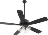 Quorum 4525-04159 Ovation Contemporary Matte Black Home Ceiling Fan