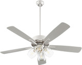 Quorum 4525-04165 Ovation Contemporary Satin Nickel Ceiling Fan