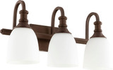 Quorum 5011-3-86 Richmond Oiled Bronze 3-Light Vanity Lighting