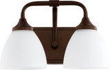 Quorum 5059-2-86 Enclave Oiled Bronze 2-Light Bathroom Lighting