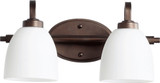 Quorum 5060-2-86 Reyes Oiled Bronze 2-Light Bath Wall Sconce