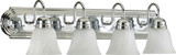 Quorum 5094-4-114 Chrome 4-Light Bathroom Vanity Light