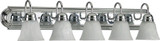 Quorum 5094-5-114 Chrome 5-Light Bath Sconce