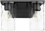 Quorum 5111-2-59 Steinway Matte Black 2-Light Bath Lighting Fixture