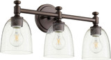 Quorum 5122-3-286 Rossington Oiled Bronze 3-Light Bathroom Light Fixture