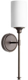 Quorum 5309-1-86 Celeste Modern Oiled Bronze Wall Light Sconce