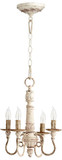 Quorum 6006-4-70 Salento Persian White Mini Chandelier Lighting