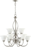 Quorum 6010-9-64 Spencer Classic Nickel 29" Hanging Chandelier