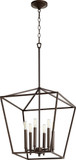 Quorum 604-6-86 Gabriel Contemporary Oiled Bronze Entryway Light Fixture