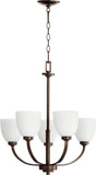 Quorum 6060-5-86 Reyes Oiled Bronze 26" Lighting Chandelier