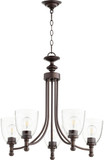 Quorum 6122-5-286 Rossington Oiled Bronze Chandelier Light