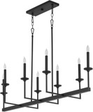 Quorum 6505-8-59 Eldorado Modern Matte Black Island Lighting