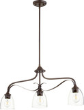 Quorum 6627-3-286 Jardin Oiled Bronze Kitchen Island Light