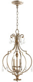 Quorum 6714-3-60 Ansley Traditional Aged Silver Leaf Foyer Lighting